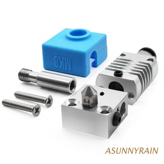 asunnyrain 1set impresora 3d piezas de todo metal hotend extruder kit para cr-10 cr-10s ender 3/3s impresoras parte 1.75filamento/0,4 mm boquilla