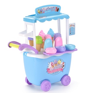 helado niña juguetes pretender juego de helado carro de juego de alimentos conjunto de camión de helado juegos de niños juguetes para niñas regalos
