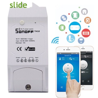 slide 10A/16A Monitor De Temperatura De Humedad WiFi Smart Switch Home Para Sonoff