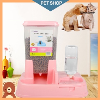 spb alimentador automático para mascotas gato perro recipiente dispensador de alimentos botella herramienta de alimentación