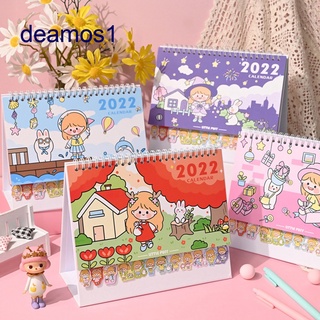 2022 lindo mini bloc de notas calendario de escritorio creativo decoración de escritorio simple y fresco calendario mensual
