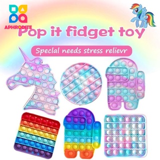 Pop It Push Bubble Sensory Fidget Toys Anti-Stress Squeeze Toy For Stress Relief