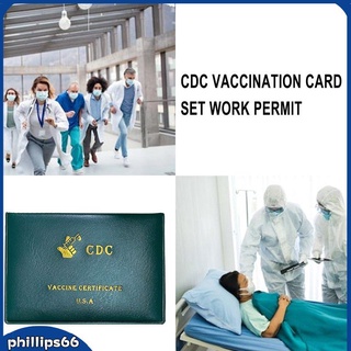 protectores de tarjetas de registro de vacunas titular de la tarjeta cdc vacunación pasaporte titular