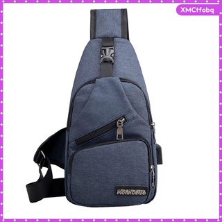 moda para hombre sling bag pecho pack bolsa de hombro causal mensaje bolsa daypack