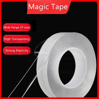 3mx3cm cinta de doble cara sin rastro nano cinta mágica transparente impermeable nano cinta lavado reutilizable cinta adhesiva