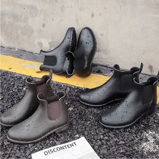 Alta calidad~moda Chelsea botas impermeable antideslizante botas de lluvia zapatos Overshoes Galoshes (2)