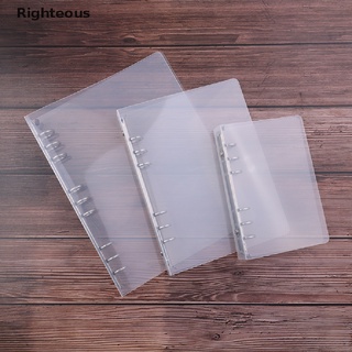Righteous/creativo transparente sarga pp binder shell a6 a5 seis agujeros b5 carpeta de nueve agujeros bienes populares