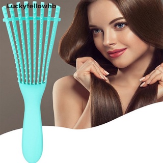 [Luckyfellowhb] New Women Hair Scalp Massage Comb Detangle Hairbrush Wet Curly Hair Brush [HOT]