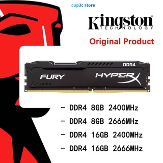 Memoria Ram kingston Hyperx Fury 4gb 16GB 8gb Ddr4 2400/2666mhz memoria Ram de escritorio hanko clear