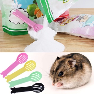 ASUNNYRAIN Hamster Pet Bath Spoon Small Animal Sand Spoon Hamster Guinea Pig Cleaning Tool (8)