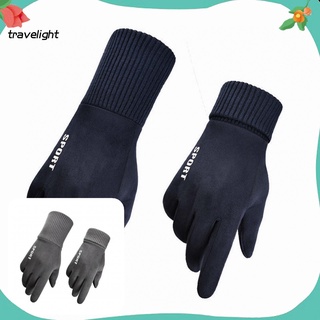 Tr Lightweight Winter Gloves Plush Lined Cycling Gloves Warm Keeping for Running