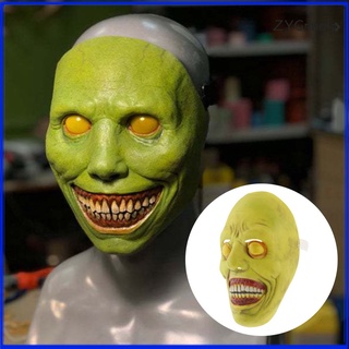 máscara de terror de halloween látex sonriente demonios máscaras cara vestir cabeza máscara (6)