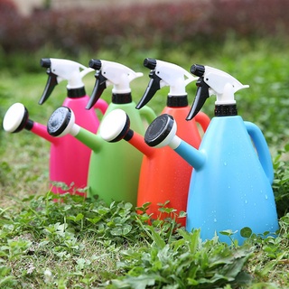 Plastic Watering Can Garden Pressure Spray Water Kettle Adjustable Sprayer 1L