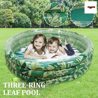 impresión de la hoja inflable piscina inflable kiddie piscina de tamaño completo familia salón piscina para bebé niños adultos jardín