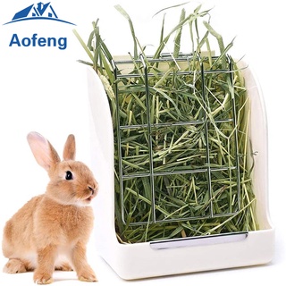 (gorgeous) fijo spring bunny heno rack alimentador de heno suministros para mascotas