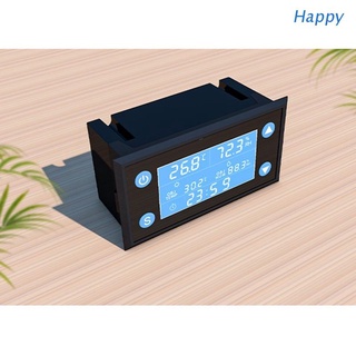 Happy W1212 AC 220V LCD Digital temperatura humedad controlador temporizador SHT20 Sensor sonda para incubadora acuario termostato Humidistat AC 110V-220V