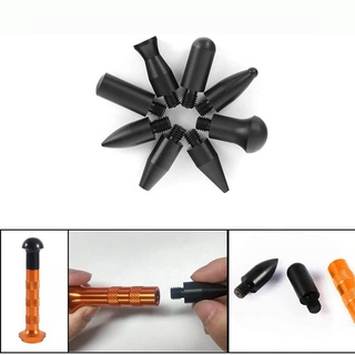 10 piezas de herramientas de reparación de abolladuras sin pintura para carro con cabeza de golpe hacia abajo, kit de herramientas de reparación de abolladuras (4)