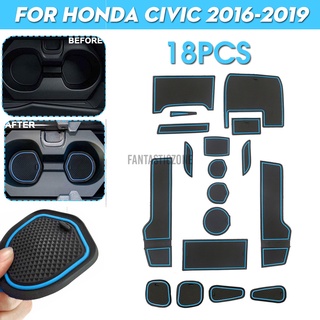 Alfombrillas antideslizantes para Honda Civic 2016-2019