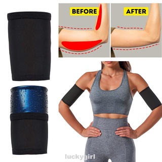 2 unids/set sólido elástico para mujeres baloncesto fitness ropa deportiva sauna brazo trimmer (3)