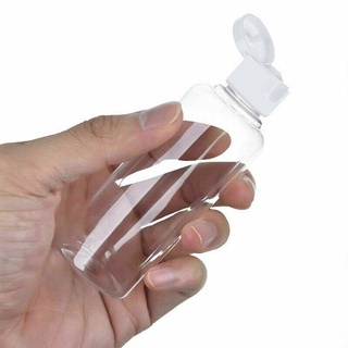 VANAS 50/60/100ML Loción Tarro De Plástico Recargable Vacío Contenedor Dispensador De Botellas De Maquillaje Exprimir Botella De Champú Transparente (3)
