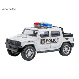 1/36 coches de policía/camión de vuelta modelo de camión/regalo de navidad (8)