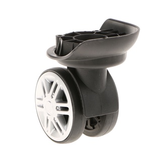 4x maleta accesorios de equipaje universal ruedas giratorias ruedas ruedas yj-002 negro (2)