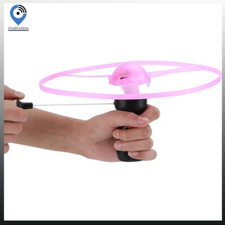 divertido volante giratorio luminoso disco volador led mango de luz flash para niños (7)