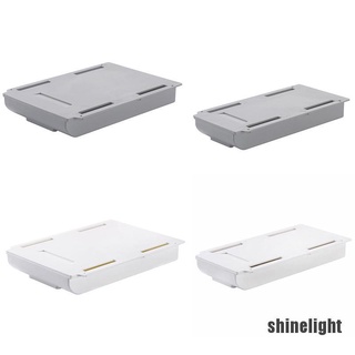 [Shinelight] cajón caja autoadhesiva debajo del escritorio cajón organizador mesa caja de almacenamiento titular