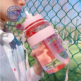 [COD] Botella De Agua De 2 L De Gran Capacidad Libre De BPA Botellas Hervidor Portátil P3F9 (1)