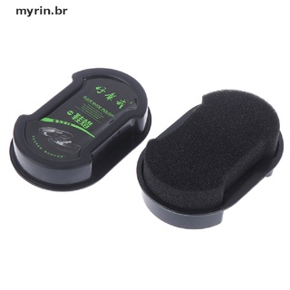 (Myhot Incoloráveis Sapatos Esponja esmalte Cera polvo limpiador De cuero herramienta De Limpeza (Myrin)