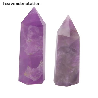 [heavendenotation] Natural Purple Dream Amethyst Quartz Crystal Stone Point Healing Hexagonal Wand (8)