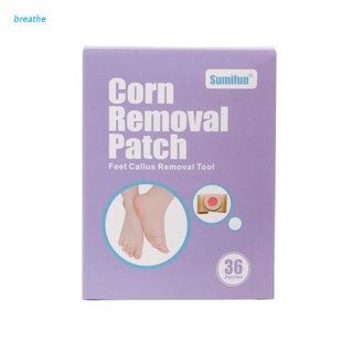brea 36Pcs/1Box Foot Medical Corn Remover Plaster Patch Feet Callus Removal Care Tool