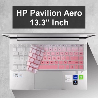 Cubierta del teclado HP Pavilion Aero ''pulgadas portátil 13-be0047AU 13-be0048AU 13-be0049AU 13-be0029AU portátil Protector de teclado HP Notebook piel botón de alimentación impermeable y a prueba de polvo película de teclado (1)