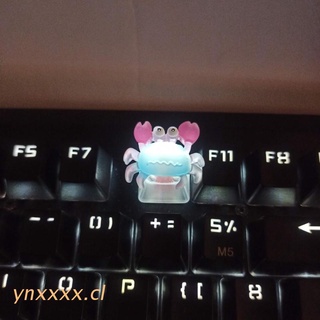 ynxxxx Custom Cartoon Anime Crab Keycap Bottom Backlit Keycaps Gift For Cherry MX Mechanical Keyboard Key Cap