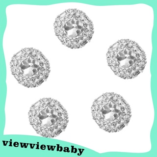 [baby] 5 pzas botones Redondos De Diamante De Cristal/Diamante Para manualidades 23mm