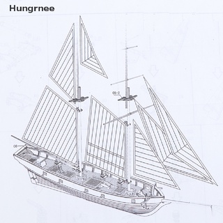 Jungrnee 1:100 Halcon Vela De madera Modelo bote Kit Diy De montaje De Barco decoración regalo Br