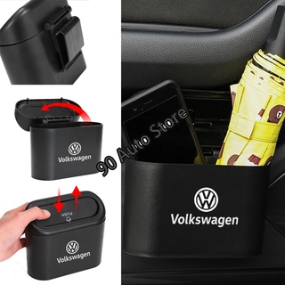 Para Volkswagen VW Passat POLO Tiguan R32 Auto Impermeable ABS Colgante Emblema Insignia Papelera Puede Coche Accesorios Interiores (1)