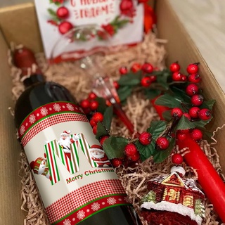 6 Pegatinas De Navidad Para Botella De Vino , Para Botellas , Para Fiestas Decoración