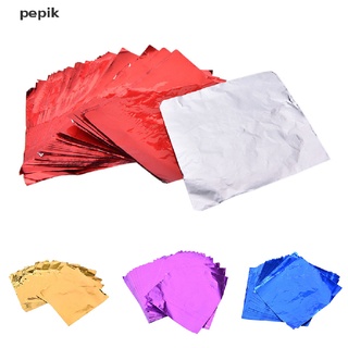 [pepik] 100 envolturas cuadradas de papel de aluminio para dulces de chocolate dulces dulces 8x8 nuevo [pepik]