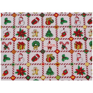 Telas de algodón de navidad DIY tela de algodón Patchwork decoración de navidad 25*25cm [FRpokt] (9)