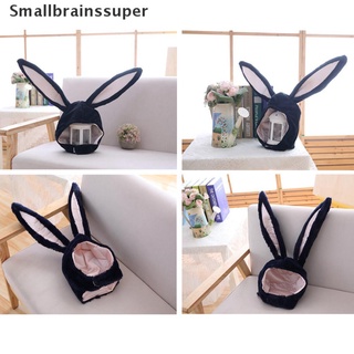 Smallbrainssuper Cute Girls Hat Plush Rabbit Bunny Ears Hat Earflap Cap Head Warmer Photo Hat SBS