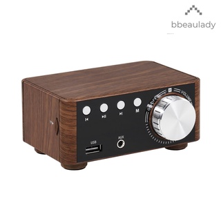 bt 5.0 amplificador de audio digital de alta fidelidad de madera clase d 50wx2 estéreo en casa audio usb marino/aux em