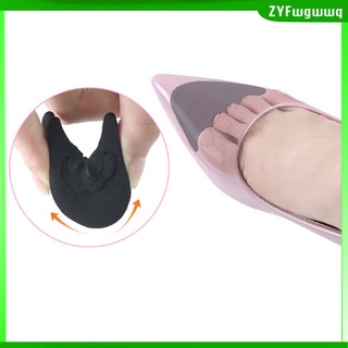 mujeres\\\\'s forefoot almohadillas de relleno del dedo del pie del pie insertos de relleno del dedo del pie tapón negro