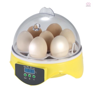 7 huevos mini incubadora digital de huevos hatcher transparente huevos incubadora automática control de temperatura para pollo pato pájaro huevos ac220v (3)
