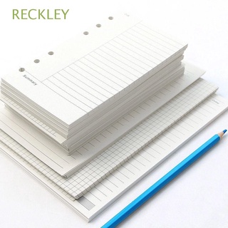 RECKLEY School Supplies Notebook Refill Students Binder Inside Page Paper Refill Line Monthly Weekly Grid Daily Planner Spiral Binder Loose Leaf Inner Page