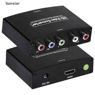 [Sunstar] YPBPR A HDMI 1080P RGB Componente Video + R/L Adaptador De Audio Convertidor