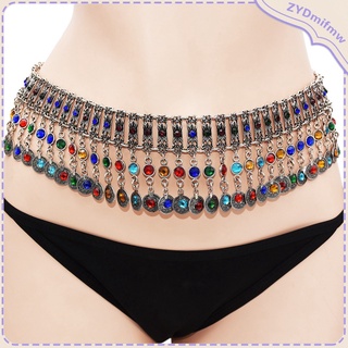 Waist Chain Rhinestone Beach Belt Belly Dance Chain Body Jewelry Women