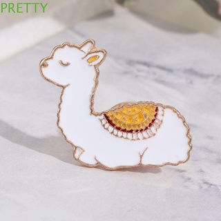 PRETTY Lovely Baby Llama Pins Cartoon Cute Animal Enamel Badges Alpaca Sheep Brooches Women Girl Kids Fashion Jewelry Gift Coat Jacket Lama Glama
