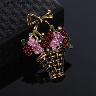 alittlesetrtr: broche vintage de plantas de esmalte, diseño de flores, bufanda, accesorios, joyería [cl] (1)