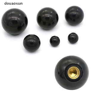 douaoxun negro plástico m4/m5/m6/m8/m10/m12 rosca en forma de bola cabeza de sujeción tuercas perilla cl